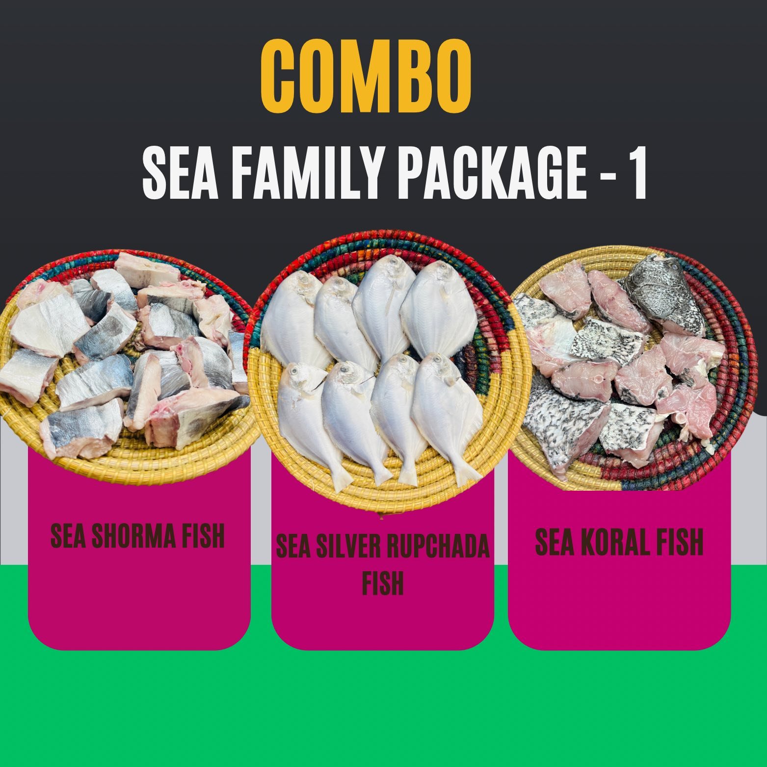 Sea Combo Package 1 Shorma+Silver Rupchada+koral