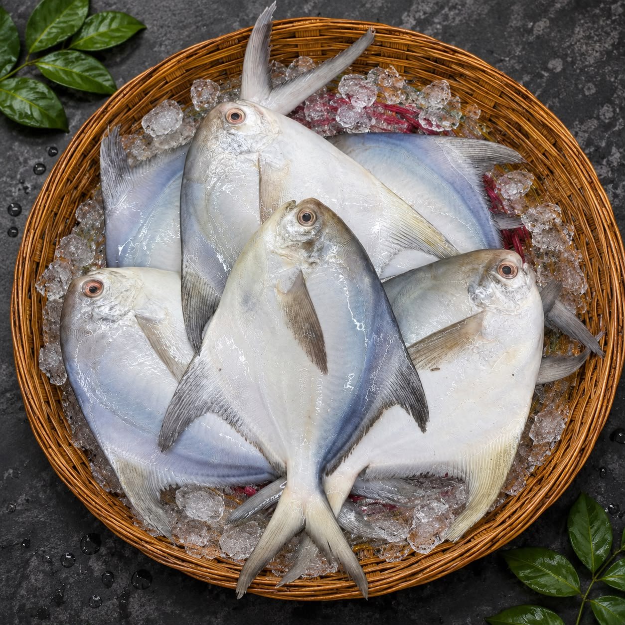 Silver Pomfret Belly Clean & Dressed (Size: 6-8 pcs) kg (রেডি টু কুক)